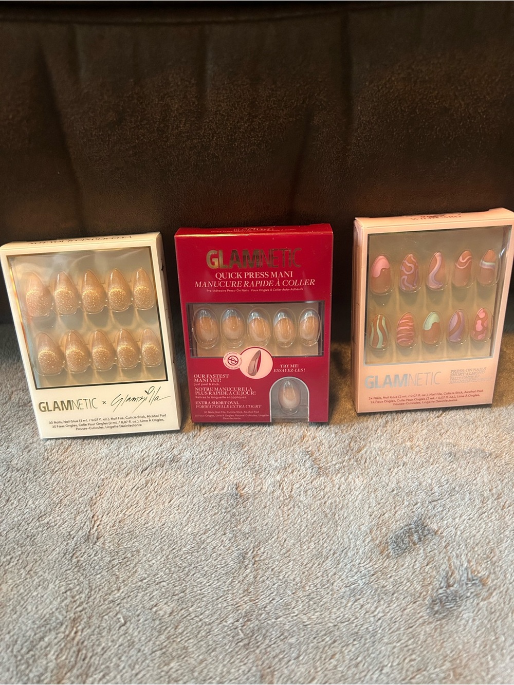 Glamnetic nail bundle-Press-On Nails Set - Nude & Pink Designs